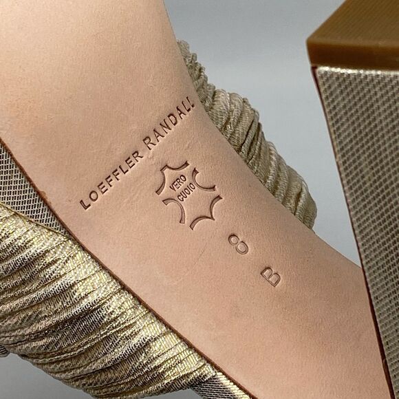 Loeffler Randall Natalia Pleated Platform Sandals size 8 - Picture 13 of 13